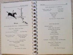 1967 Warrenton, VA Virginia horse fox HUNT COUNTRY vintage equestrian Cookbook
