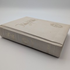 Vintage Large Holy Bible King James Version 1960 White Gold Edges HC Georgia