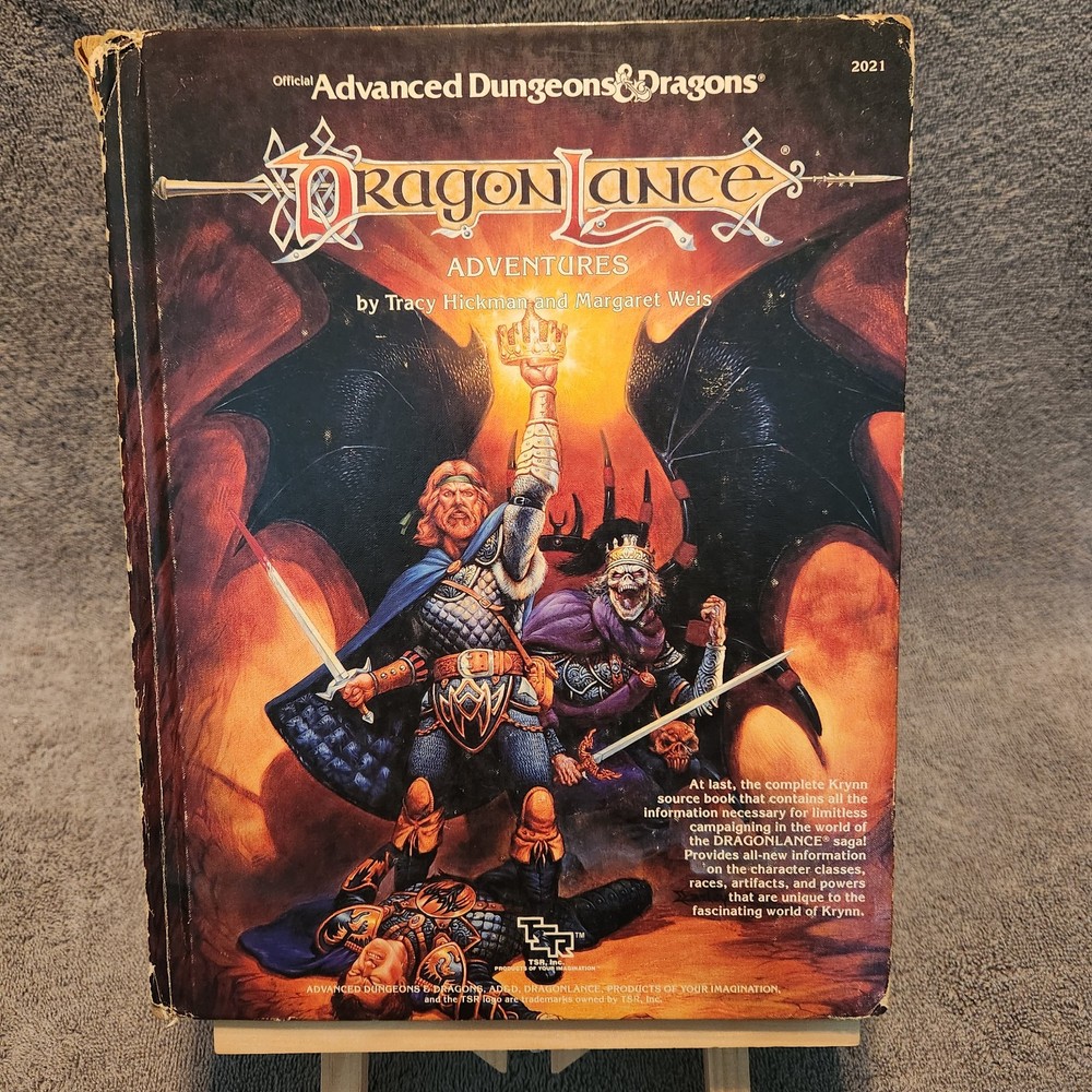 DragonLance Adventures #2021 AD&D Advanced Dungeons and Dragons Hardcover 1987