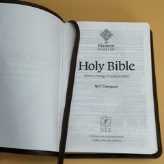Holy Bible Compact Edition New Living Translation 2007 Tyndale House Leather Bro