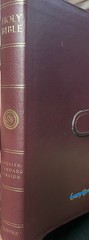 ESV Compact Bible, Premium Bonded Leather, Burgundy, Red Letter Text, Slide Tab