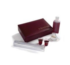 Portable Communion Set, Maroon, 25 Cups – Church Supplies for Worship Services