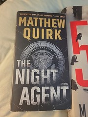 Matthew Quirk Book Lot Of 3 Night Agent PB, The 500 HB, Red Warning PB