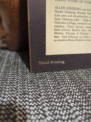 Allen Ginsberg Howl 1st Edition 3rd Printing 1957 City Lights Pocket Poets #4
