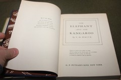 The Elephant and the Kangaroo by T. H. White 1947 HC Putnam $2.75 Cover Price