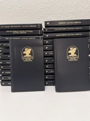 Agatha Christie Vintage Hardcover Collection Lot Bantam Mystery Books Poirot 26