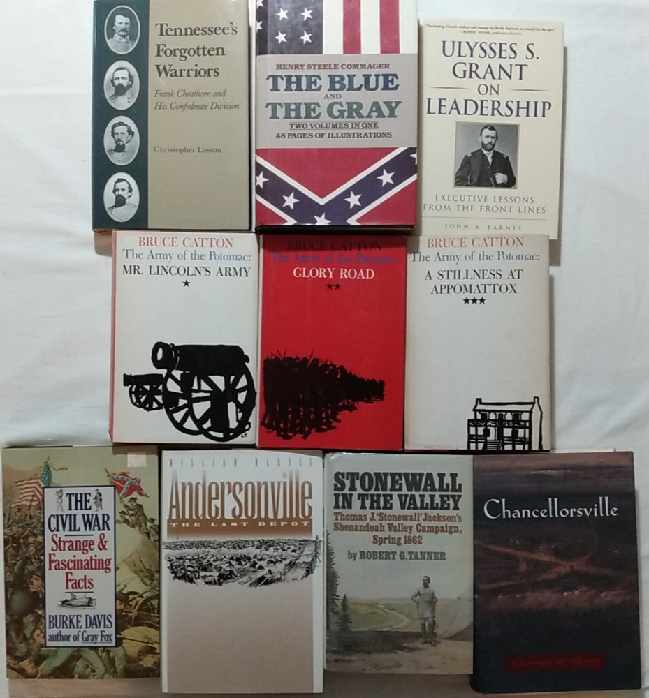 13 Books Civil War Tennessees Forgotten Warriors Grant Stonewall Commager Catton