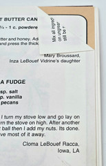 LeBouef Family Treasured Recipes Spiral Cookbook 2006 Morris Press Comb Bound
