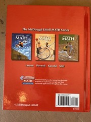 McDougal Littell Math Course 1: Teacher’s Edition 2007 by MCDOUGAL LITTEL
