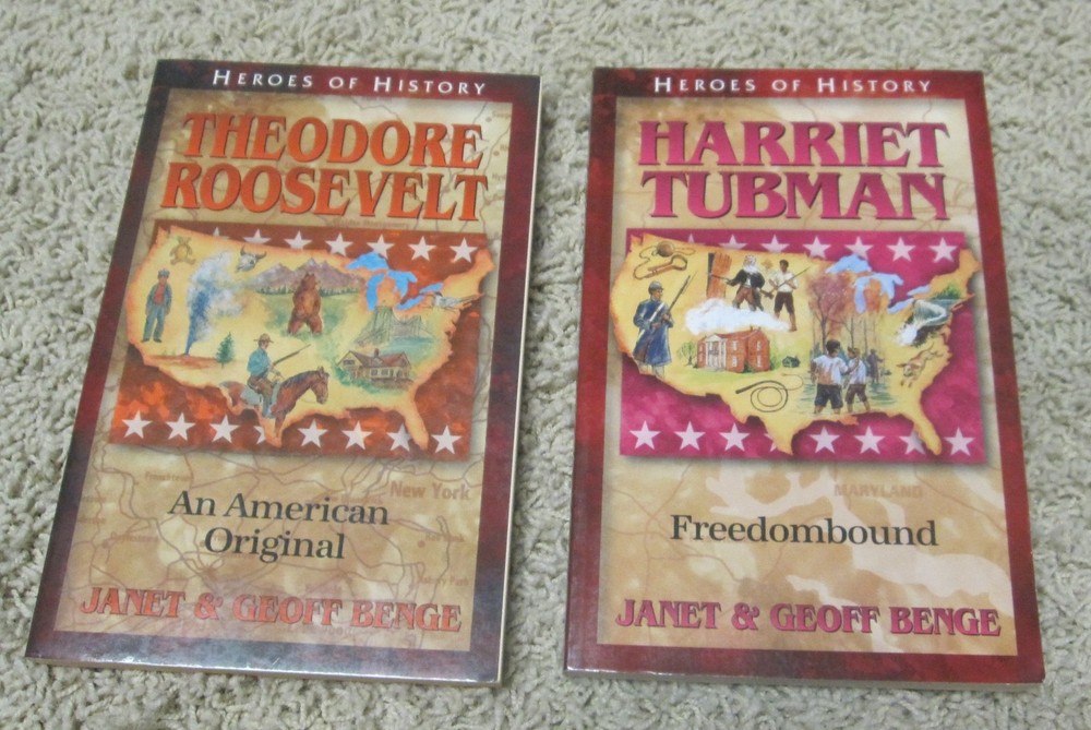 Heroes of History YWAM Biographies Set of 2 Book Benge Roosevelt Harriet Tubman