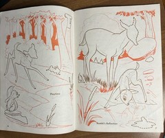 BAMBI Golden STICKER FUN 1988 Coloring Book Pre-Cut Stickers Lick Stick