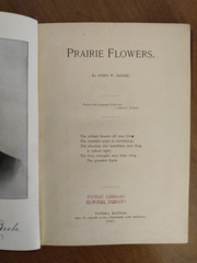 ~ PRAIRIE FLOWERS John Beebe 1891 1st Edition KANSAS & INDIANA ~