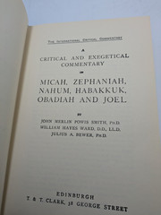 ICC International Critical Commentary Minor Prophets 1965 Nice