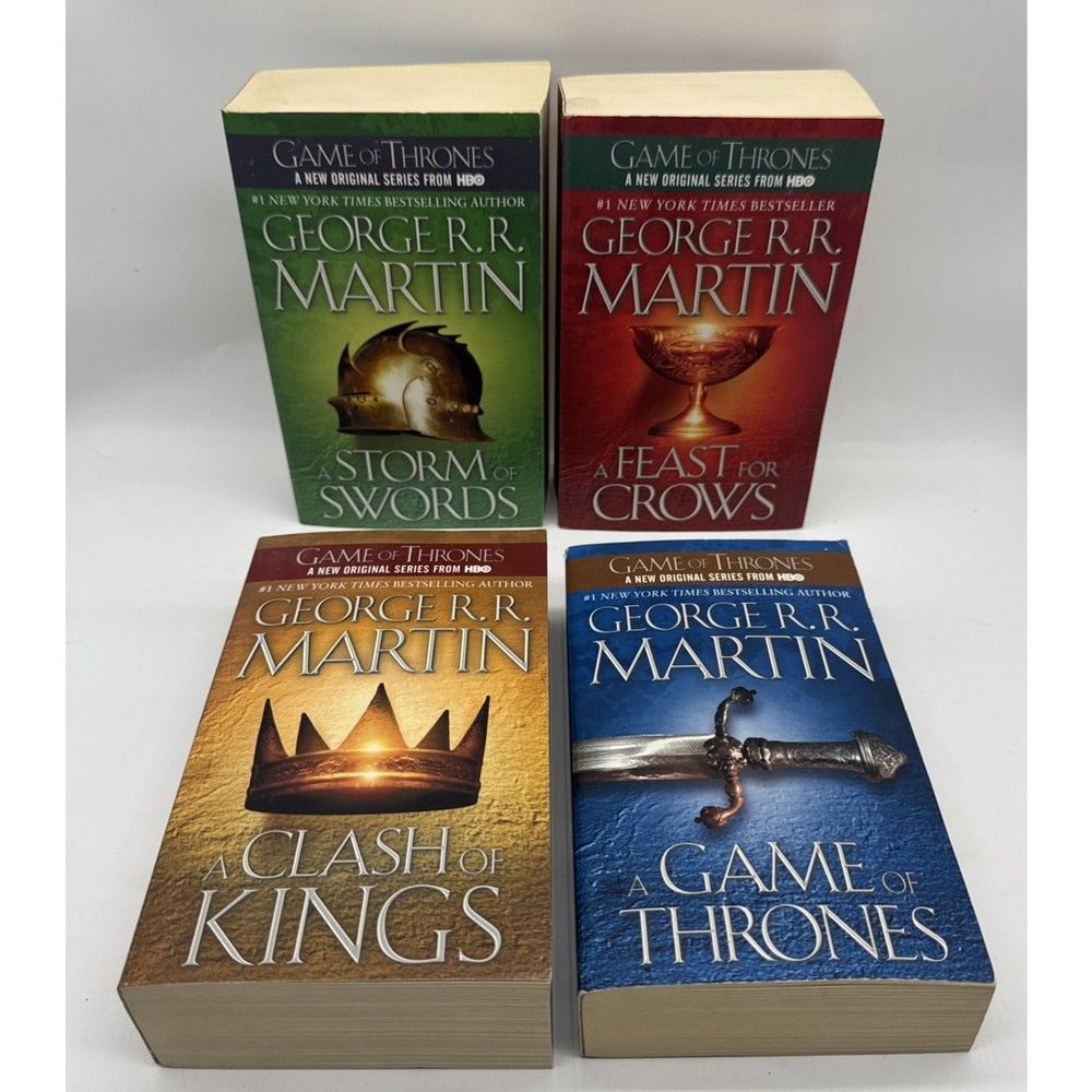 GEORGE MARTIN LOT of 4 BOOKS PAPERBACK #1-4 A song of Fire and Ice