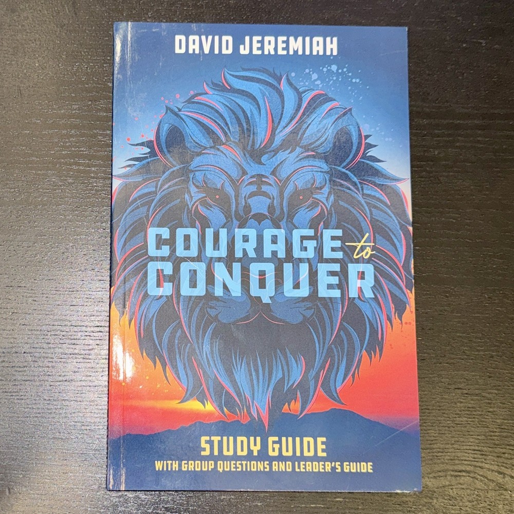 David Jeremiah Courage to Conquer Study Guide Christian Paperback Book 2021