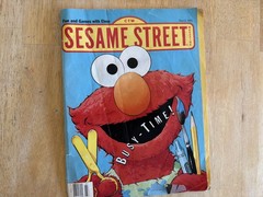 Vintage 90s Sesame Street Magazine, Fun and Games with Elmo, Paperback, 1993