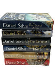 Lot Of 6 Daniel Silva Hardcover Novels Books – Fallen/Heist/English/Black Widow