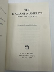 The Italian American Experience Before The Civil War 1975 HC Giovanni Schiavo
