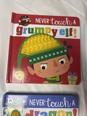 Never Touch A Book Collection of 4 Children’s Books Dinosaur,Monster, Dragon,elf