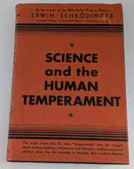 Science and the Human Temperament by Erwin Schrodinger 1935 Norton 1st Ed. HC