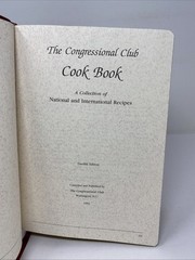 The Congressional Club Cook Book 1993 Red Faux Leather Cookbook