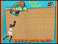 Lot Of 4 Space Jam Books Eye Illusions Michael Jordan Looney Tunes