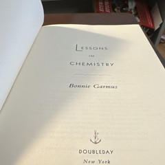 Doubleday Lessons in Chemistry Bonnie Garmus Hardcover First Edition Jim Tierney