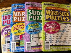 PENNY PRESS SPRING 2023 LOT OF 4 -CROSSWORD-SUDOKU-WORD SEEK-VARIETY PUZZLES