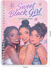 Women’S Coloring Book 30 Pages Black Girls Coloring Books for Adults to Relax an