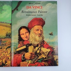 Lot of 2 Great Names Da Vinci Renaissance Painter and Van Gogh Modern Artist HC