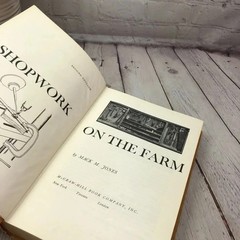 vtg textbook 1955 Shopwork on the Farm ranch homestead country collectible FFA