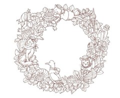 (ダウンロード特典付)こだわり塗り絵シリーズ 季節のリース Seasonal Wreaths of plants (Paperback) (UK IMPORT)