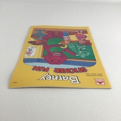 Barney & Friends Sticker Fun Book Lick Stick Coloring Vintage 1993 Lyons NEW