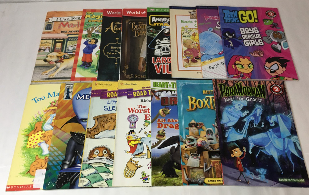 Lot of 15 Kids Early Readers Books / Level 2 /Begining to Read Alone Grades 1-3