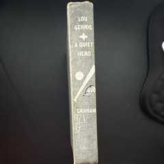 G. P. Putnam’s Sons Lou Gehrig: A Quiet Hero Frank Graham HC 1st 1942 Illus