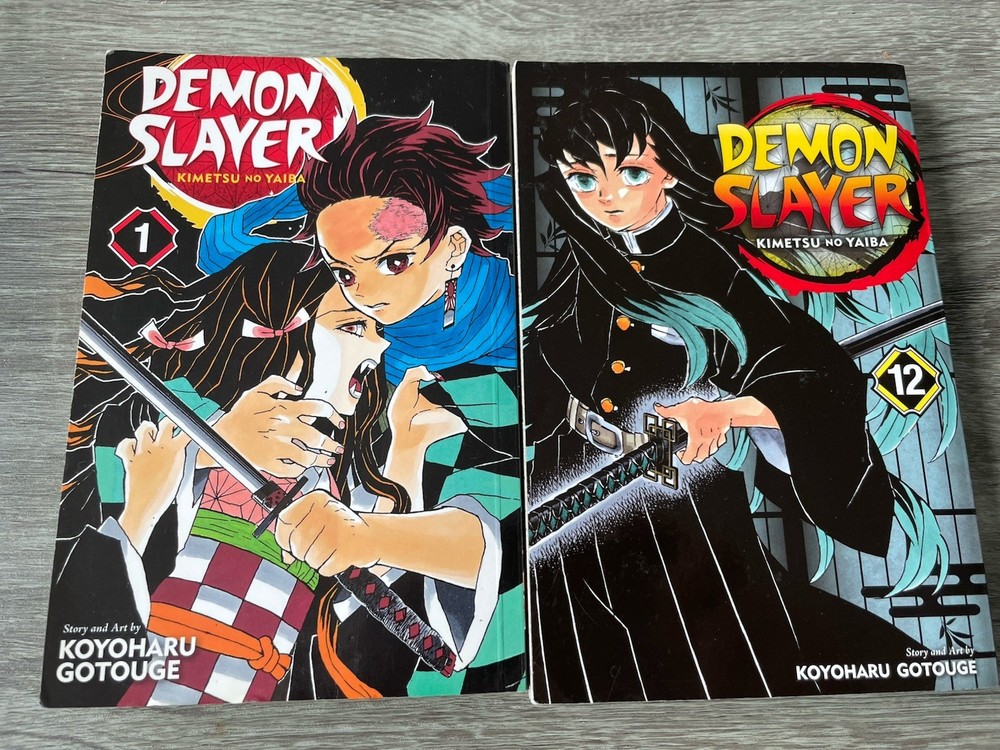 🔥 Demon Slayer • Kimetsu No Yaiba – Vol. 1 & 12 • Manga Anime