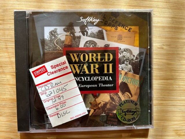 World War II Encyclopedia, European Theater, Softkey CD-ROM