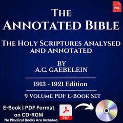 The Annotated Bible by A.C. Gaebelein – All 9 Volumes (1913-21) E-Book Set on CD