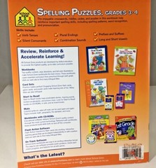 Spelling Puzzles and Writing Skills Books Grade 3-4 New