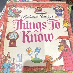 Richard Scarry Look & Learn Library Box Set Hardcover Illustrated 4 Book Set