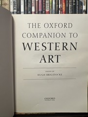 Oxford Companion to Western Art by Hugh Brigstocke (2001, Hardcover)