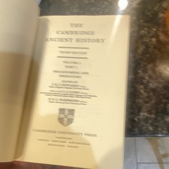 The Cambridge Ancient History Vols. 1.1, 1.2a, 1.2b, 2.1, 2.2a, 2.2b PB Ex