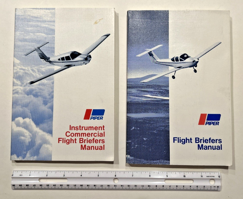 Piper INSTRUMENT COMMERCIAL Flight Briefers Manuals 1979 PB Illustrated JEPPESEN
