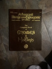 TSR AD&D 2nd EDITION COMPLETE BOOK OF GNOMES AND HALFLINGS 3rd PRINTING 1994