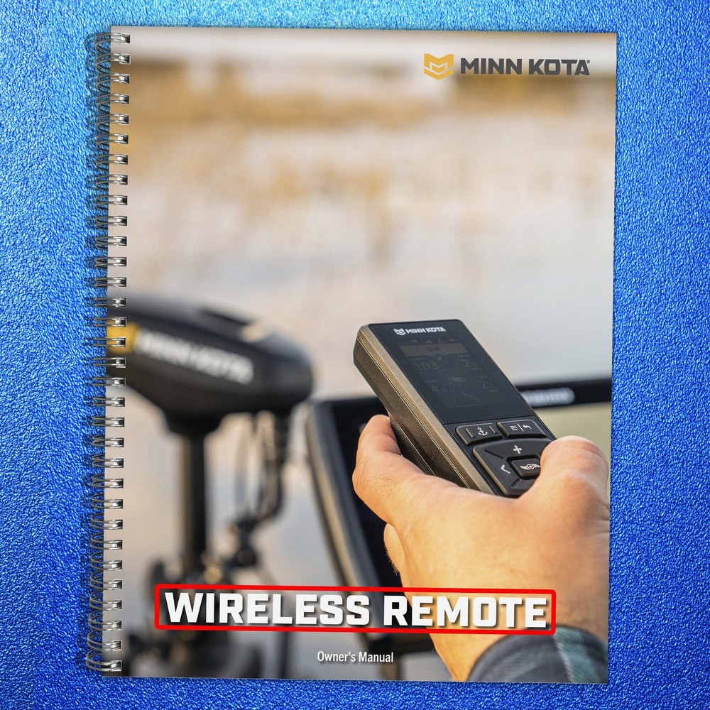 MINN KOTA Advanced GPS Navigation Wireless Remote Owners Manual CLOSURE w COVERS
