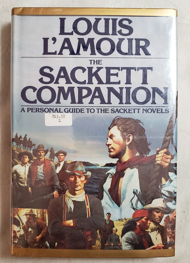 Sackett Companion by Louis L’Amour (1988, Hardcover) DJ Ex-Library p341 Bantam