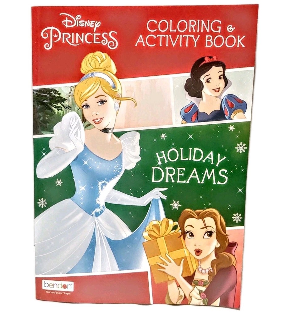 Disney Princess Holiday Dreams Christmas Coloring Book Cinderella Snow White