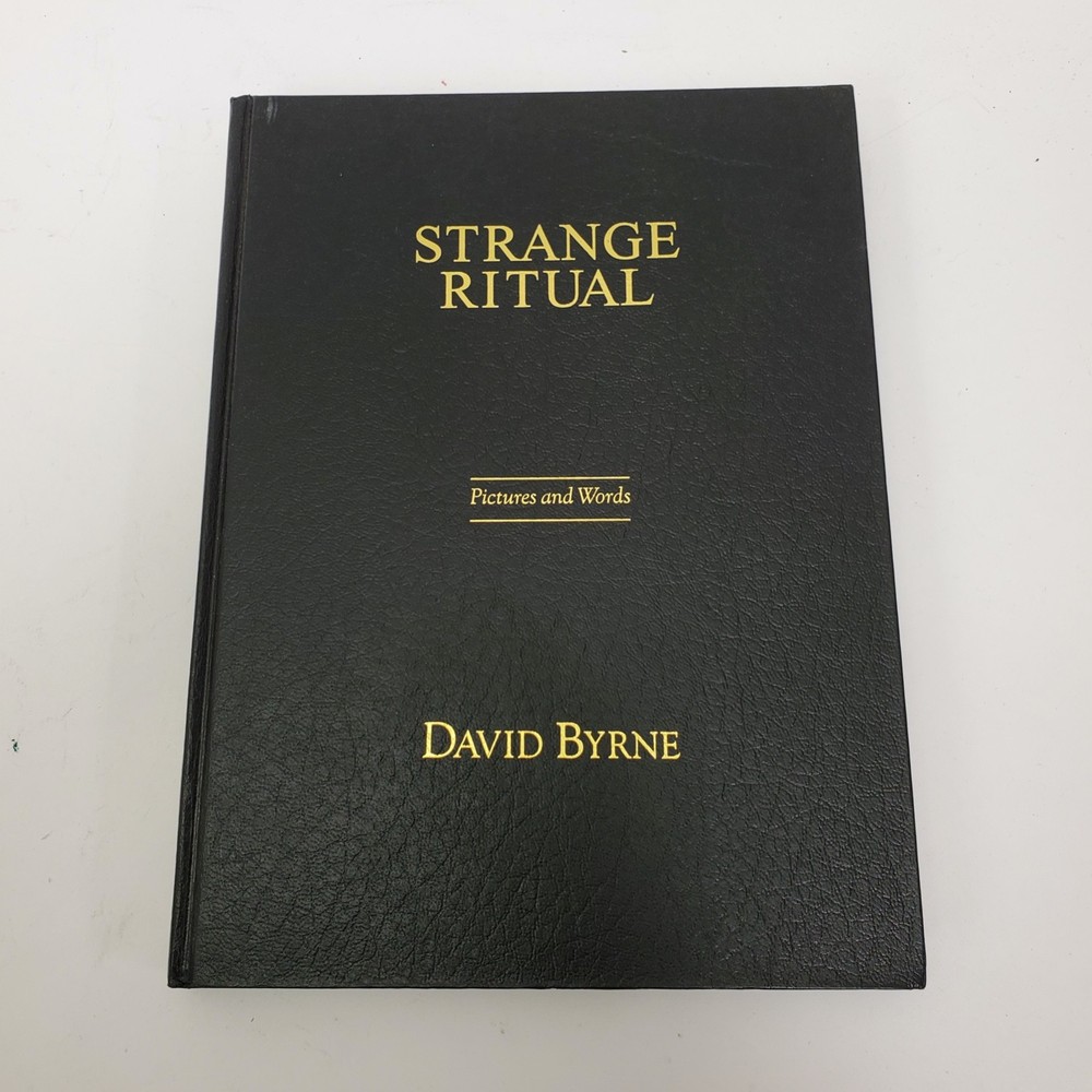 David Byrne Strange Ritual 1995 Hardcover 1st Edition Art Photo Talking Heads