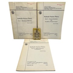 Hydraulic Fracture Theory 3 Volume Set State of Illinois 1958 Used Ships Quickly