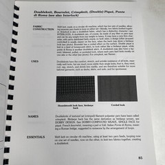 Fabric Glossary by Mary Humphries Textile Fibers Reference Guide Comb Bound